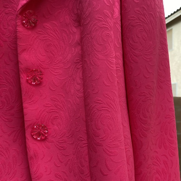 Stunning Magenta Pink Le Suit Skirt Set Size 6P - Picture 9 of 9